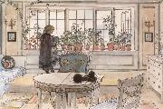 Carl Larsson Vacation Reading Assignment oil painting artist